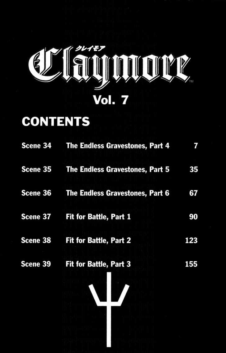 Claymore - Vol.7 Chapter 34 : The Endless Gravestones, Part 4