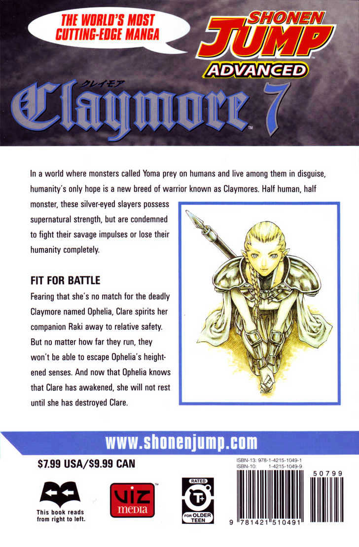 Claymore - Vol.7 Chapter 34 : The Endless Gravestones, Part 4