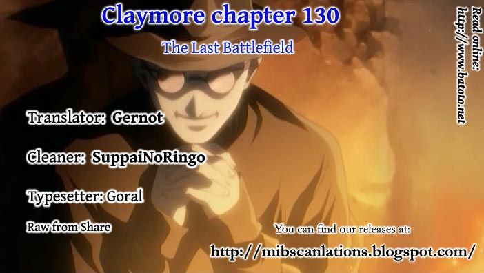 Claymore - Vol.23 Chapter 130 : The Last Battlefield (Version 2)