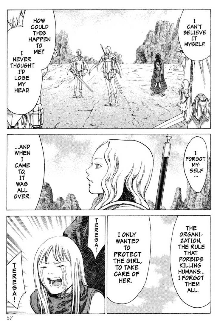 Claymore - Vol.4 Chapter 17 : Teresa Of The Faint Smile, Part 6