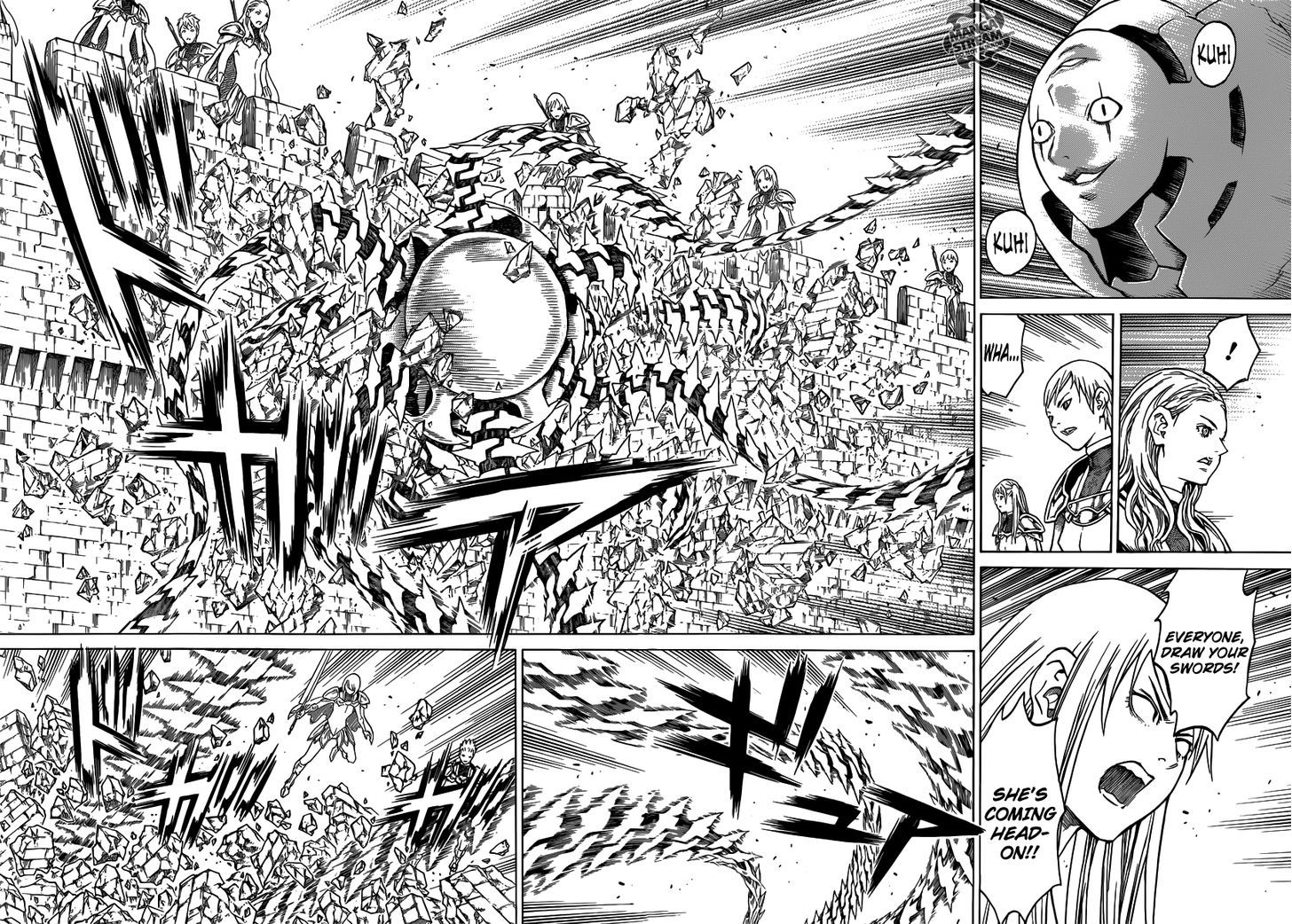 Claymore - Vol.24 Chapter 139 : The Destruction Of The Holy City