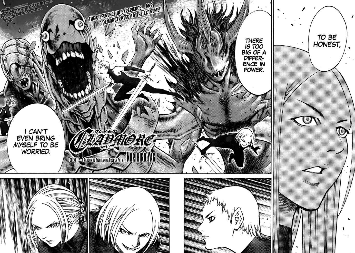 Claymore - Vol.20 Chapter 112 : A Reason To Fight And A Proper Path