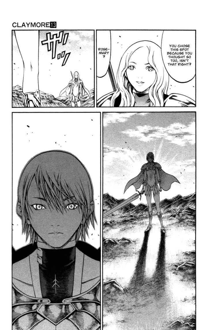 Claymore - Vol.13 Chapter 73.1 : [Extra Scene 1] A Warrior's Pride