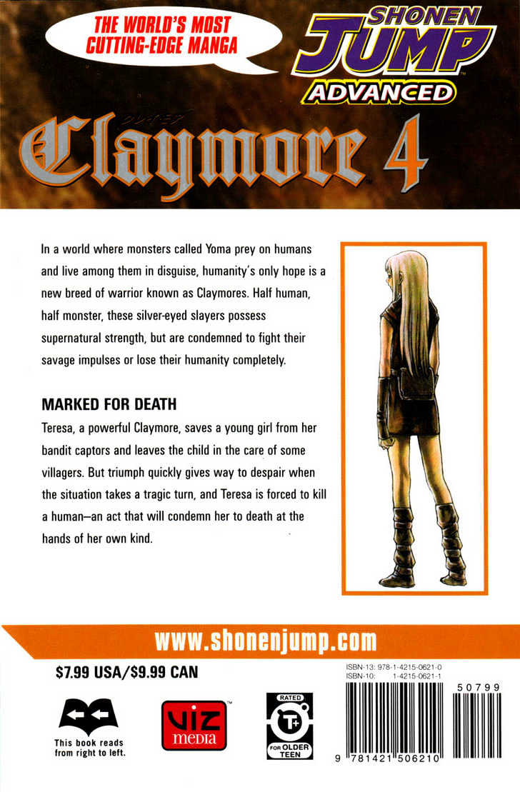 Claymore - Vol.4 Chapter 16 : Teresa Of The Faint Smile, Part 5