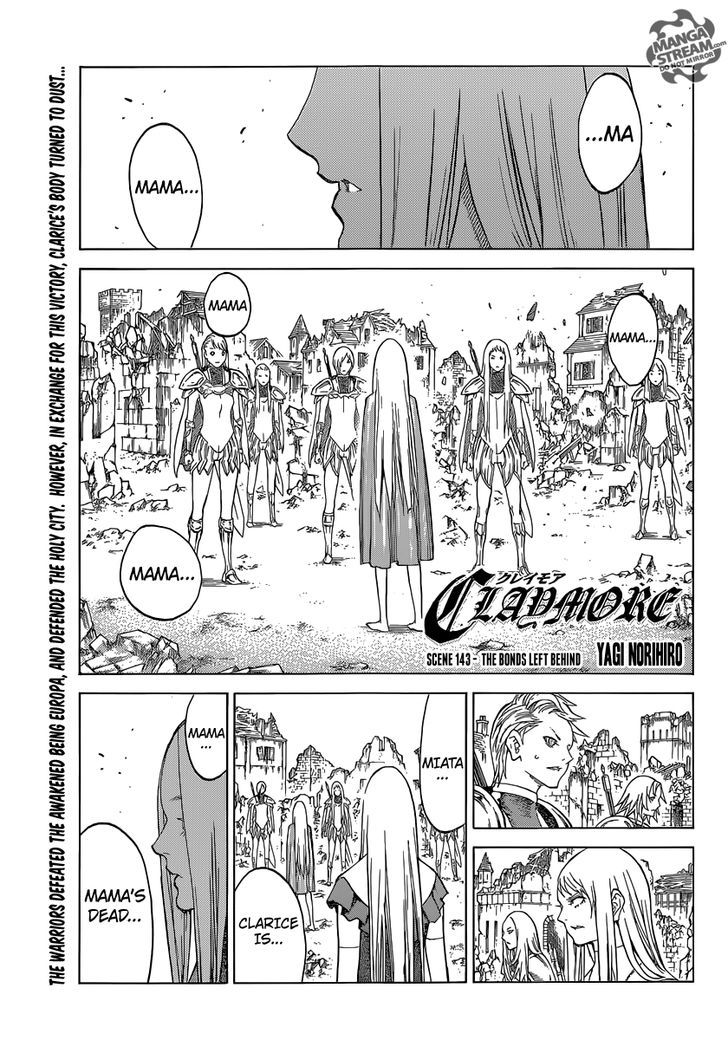 Claymore - Vol.24 Chapter 143 : The Bonds Left Behind