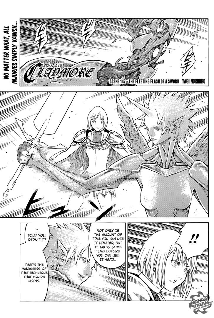 Claymore - Vol.24 Chapter 147 : The Fleeting Flash Of A Sword