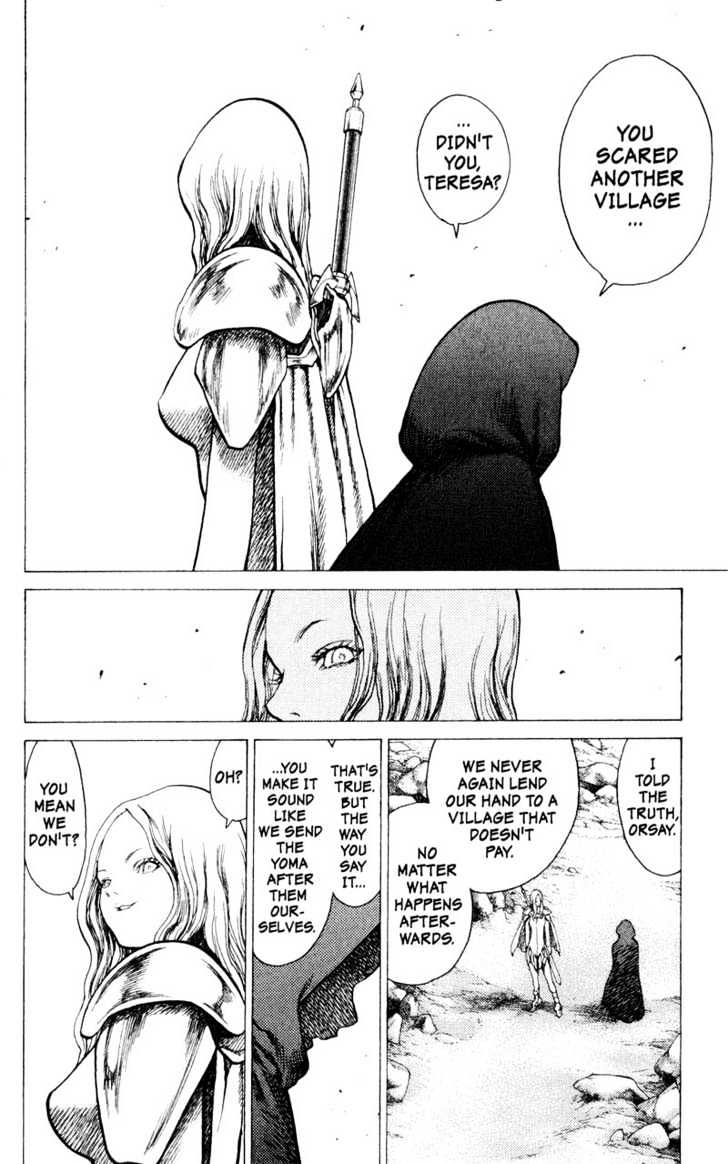 Claymore - Vol.3 Chapter 12 : Teresa Of The Faint Smile, Part 1