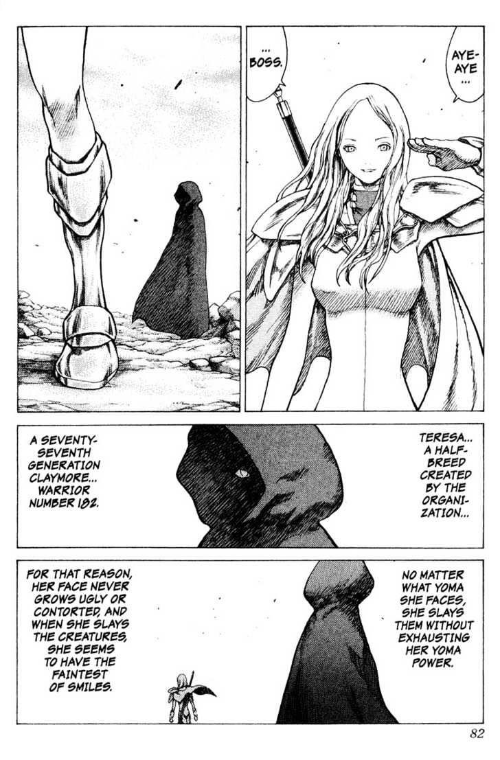 Claymore - Vol.3 Chapter 12 : Teresa Of The Faint Smile, Part 1