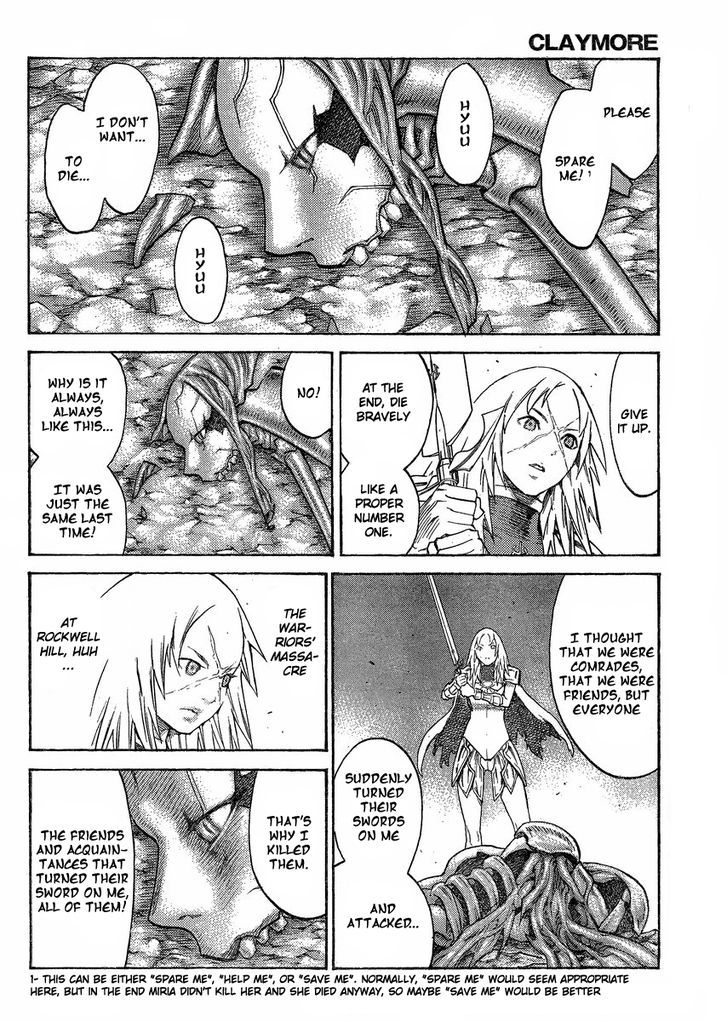 Claymore - Vol.22 Chapter 125 : A Second End