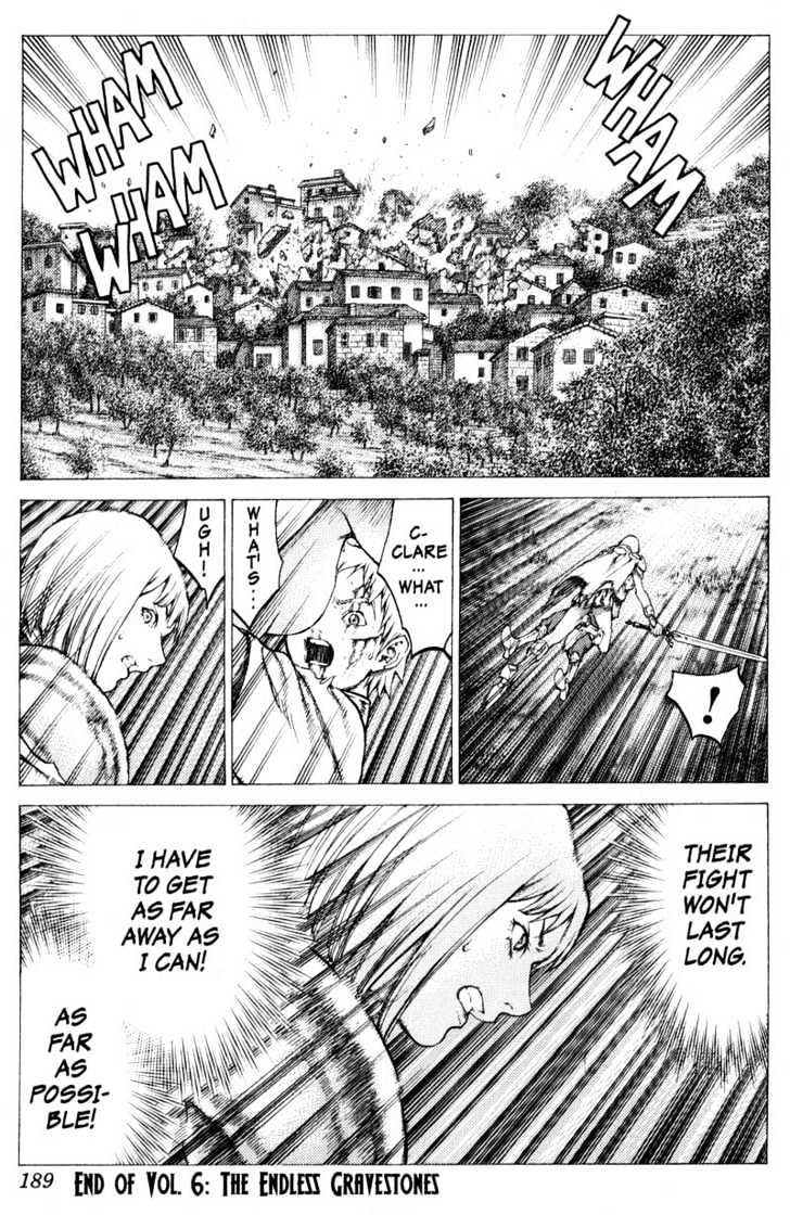 Claymore - Vol.6 Chapter 33 : The Endless Gravestones, Part 3