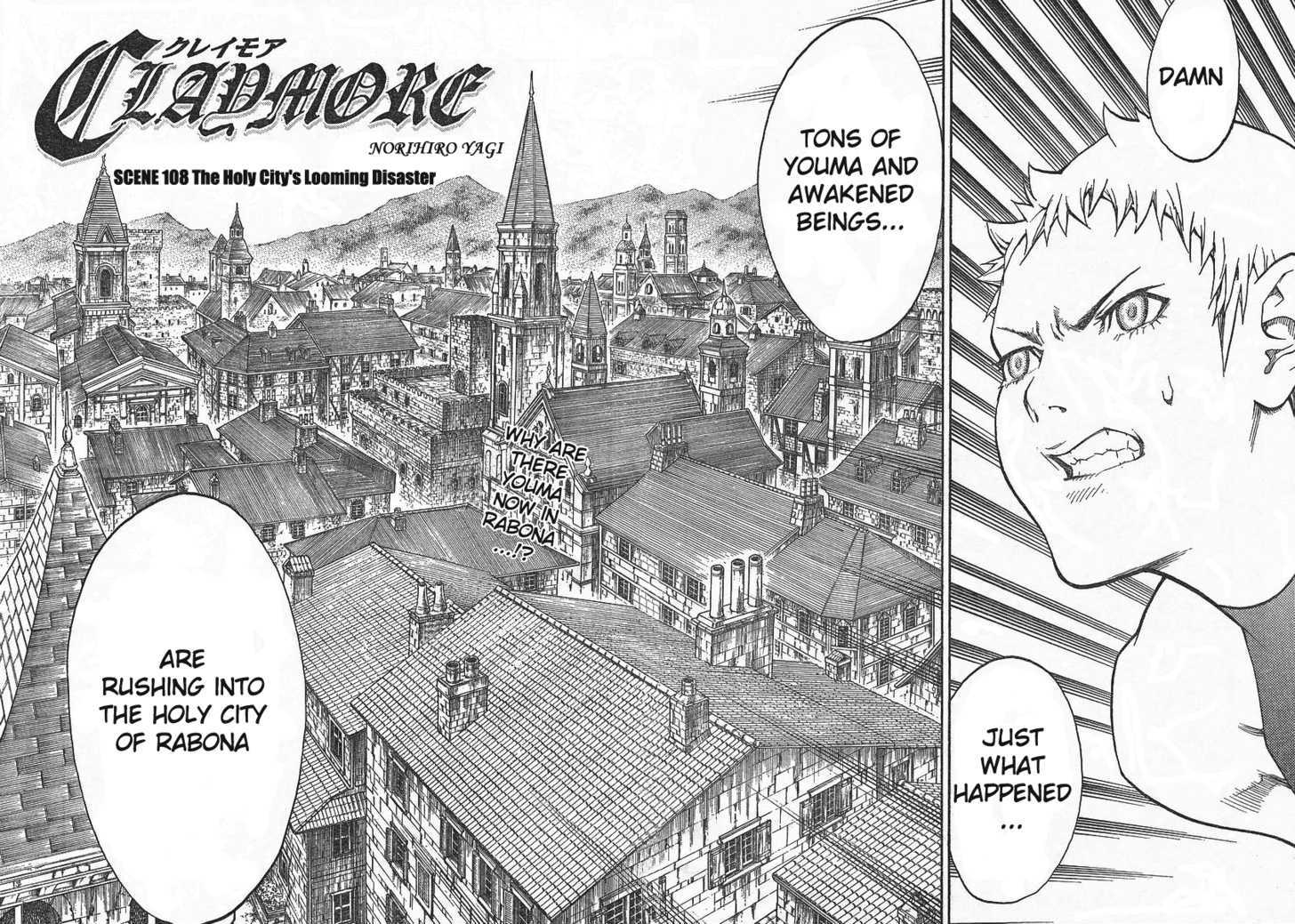 Claymore - Vol.20 Chapter 108 : Crisis Of The Holy City