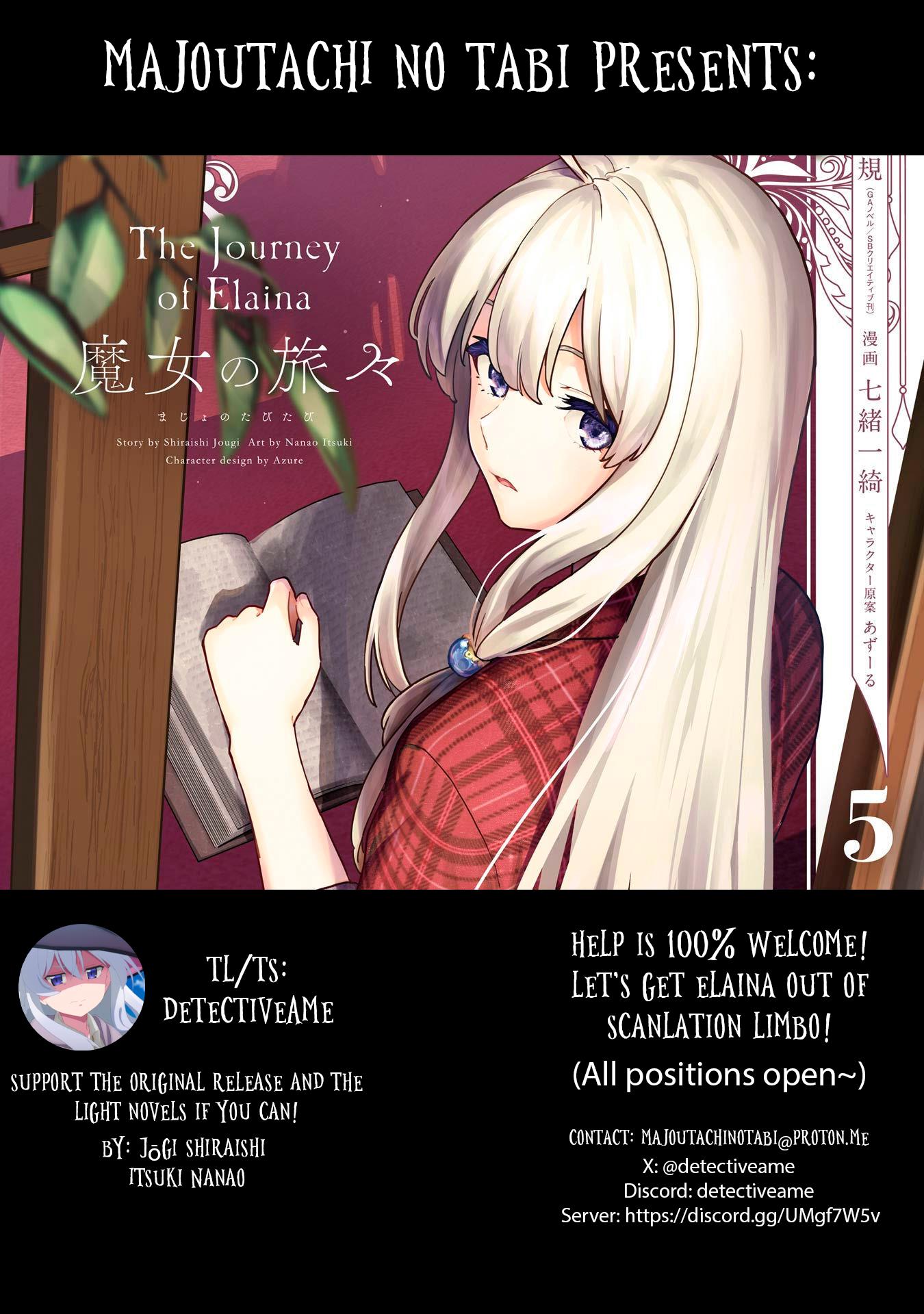 Majo No Tabitabi: The Journey Of Elaina - Chapter 22: The Stardust Fills The Night(First Part)