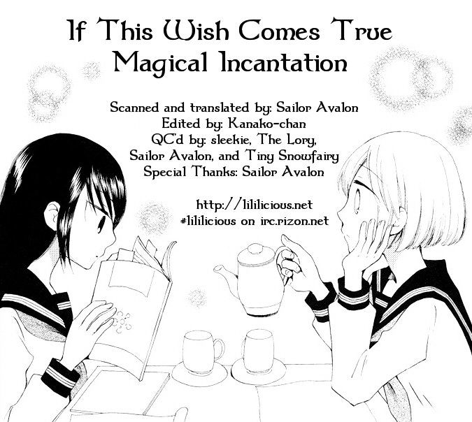 Kono Negai Ga Kanau Nara - Vol.1 Chapter 9 : Magical Incantation [End]