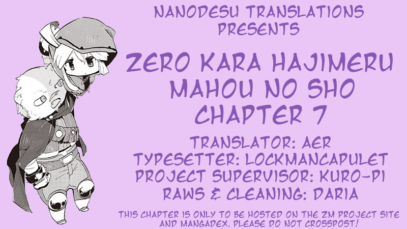 Zero Kara Hajimeru Mahou No Sho - Vol.2 Chapter 7