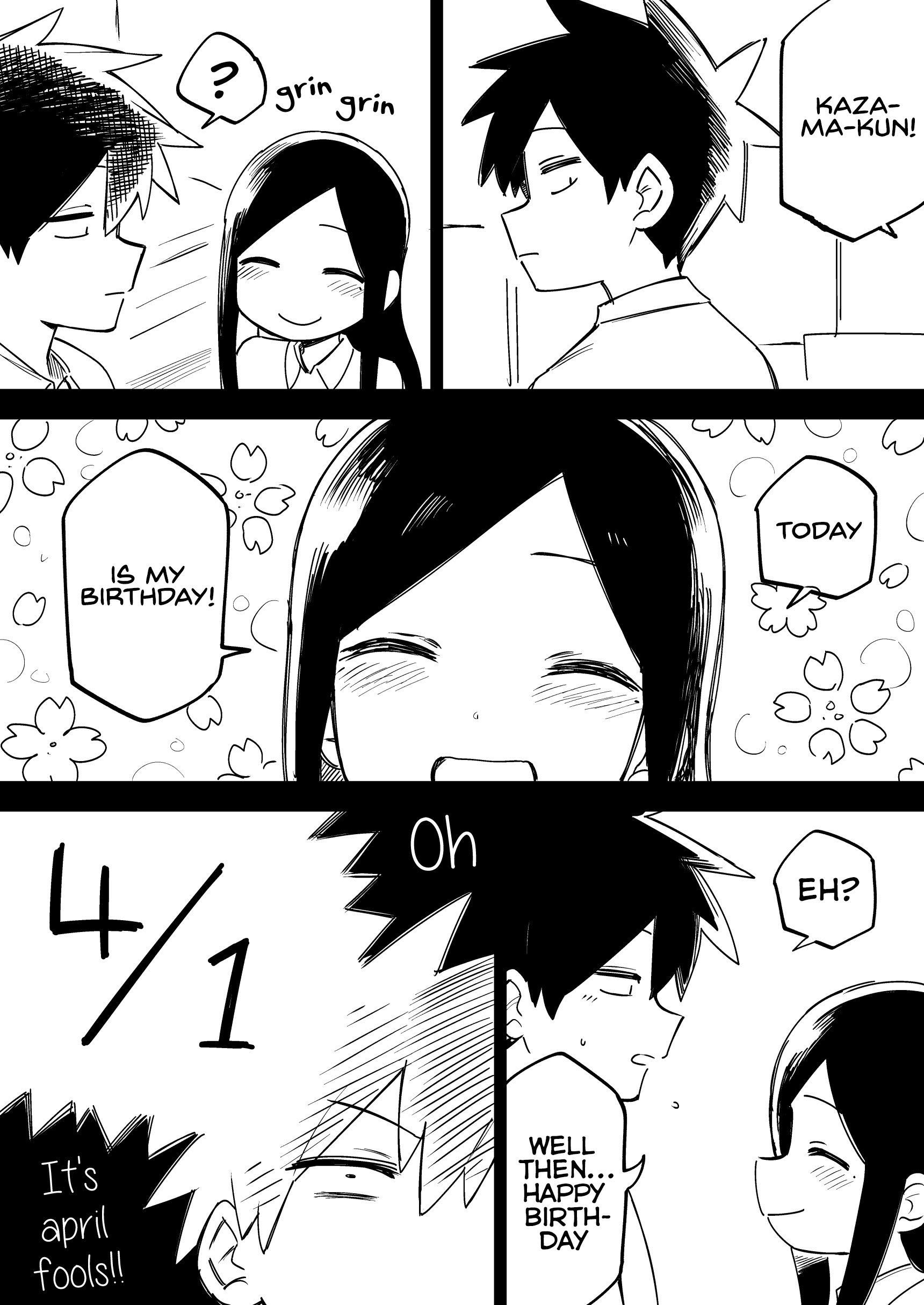 Senpai Ga Uzai Kouhai No Hanashi - Chapter 174.5: April Fool's Day