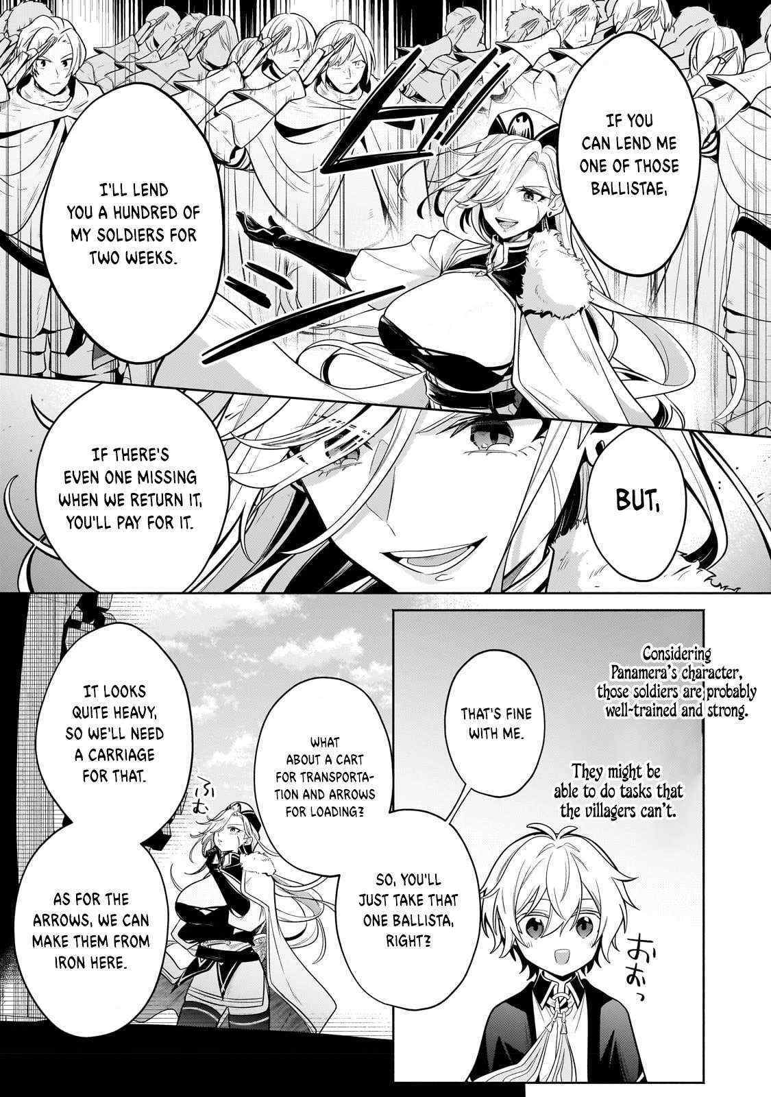 Easygoing Territory Defense by the Optimistic Lord: Production Magic Turns a Nameless Village into the Strongest Fortified City - Chapter 19