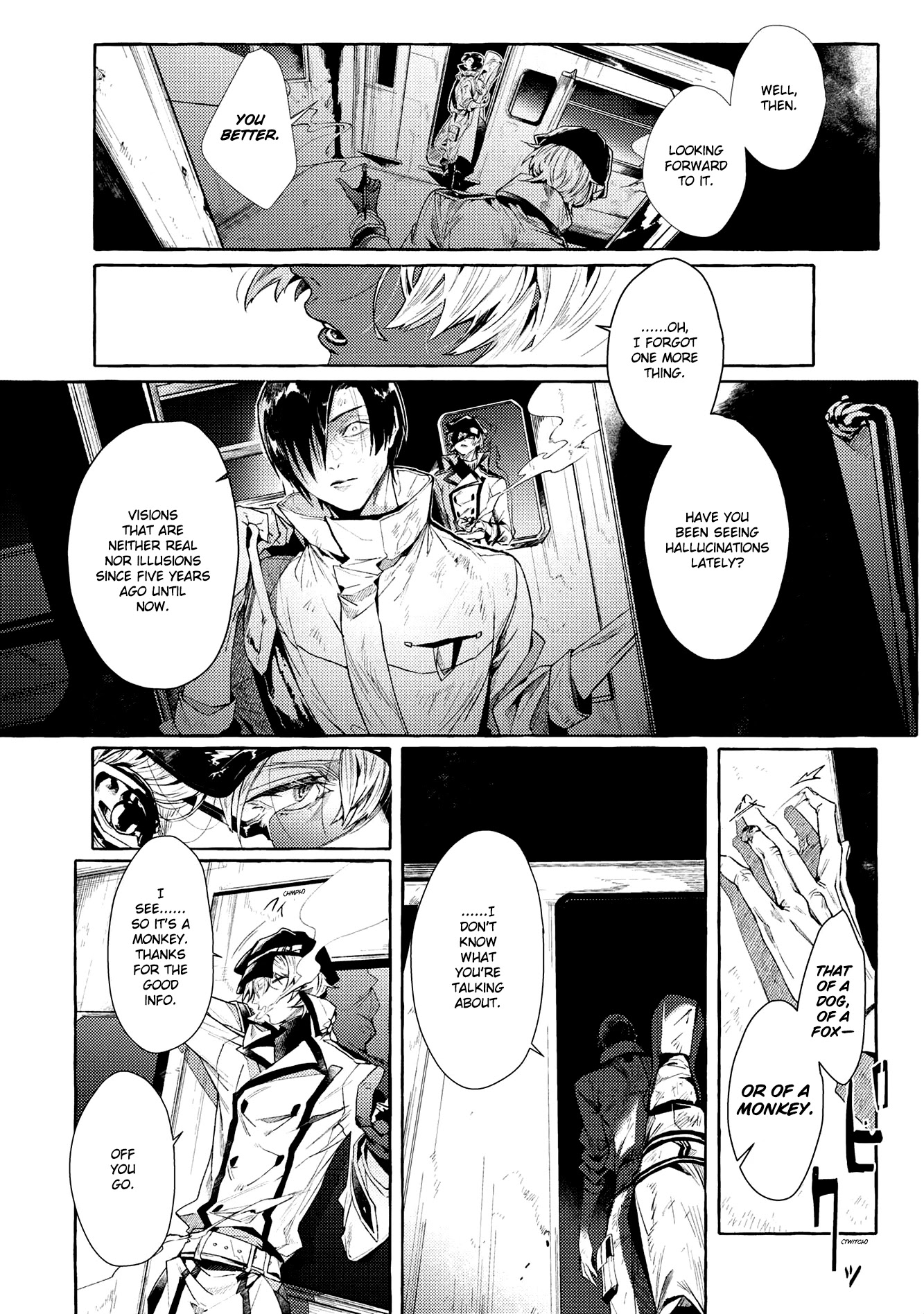 Bungou Stray Dogs Gaiden: Ayatsuji Yukito Vs. Kyougoku Natsuhiko - Chapter 8.2: Act 5: Inside The Passenger Train / Morning / Cloudy ②