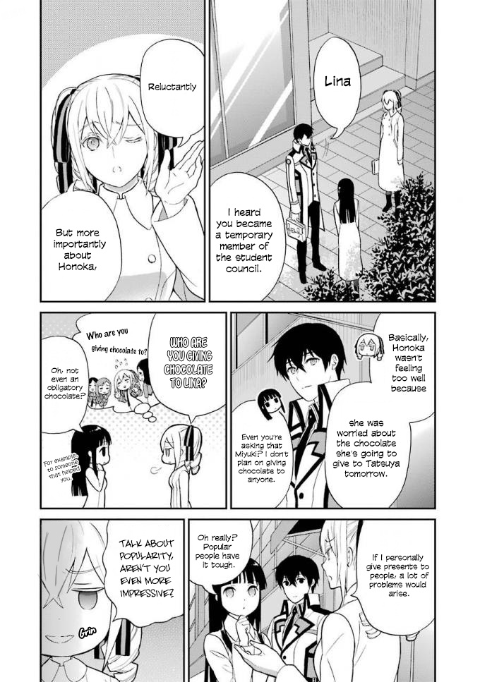 Mahouka Koukou No Rettousei - Raihousha Hen - Vol.4 Chapter 18: St. Valentines Day