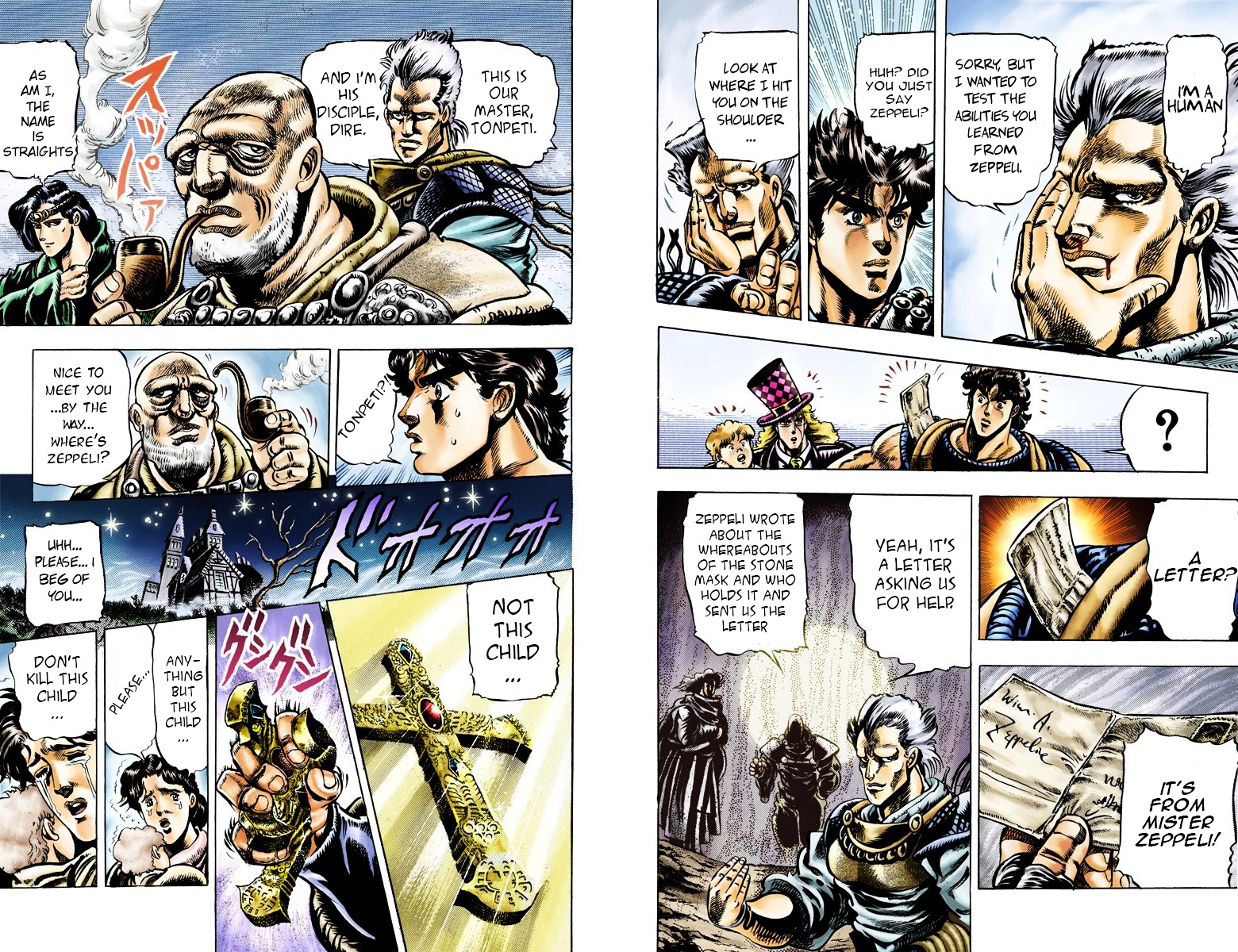 Phantom Blood - Vol.4 Chapter 36 V2 : The 3 From A Far Away Country (Official Color Scans)