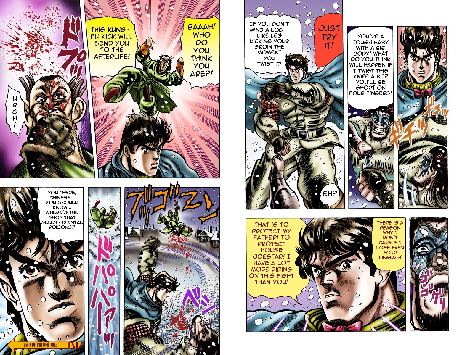 Phantom Blood - Vol.1 Chapter 8 V2 : The Battle On Ogre Street (Official Color Scans)