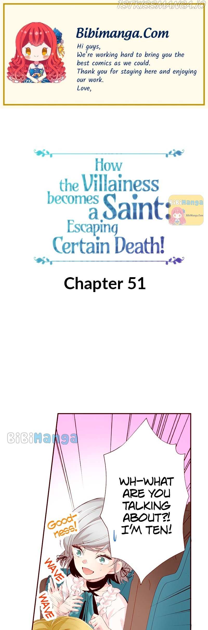 How The Villainess Becomes A Saint: Escaping Certain Death! - Chapter 51