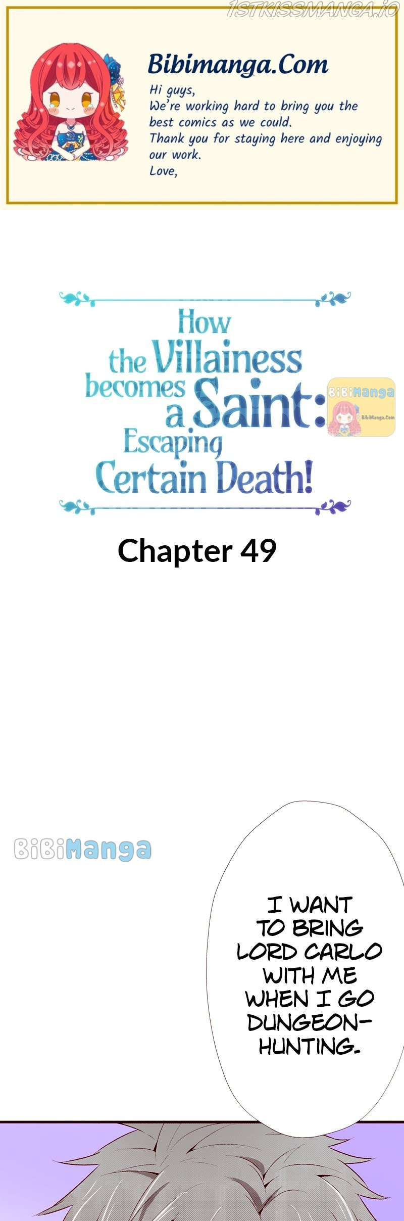 How The Villainess Becomes A Saint: Escaping Certain Death! - Chapter 49