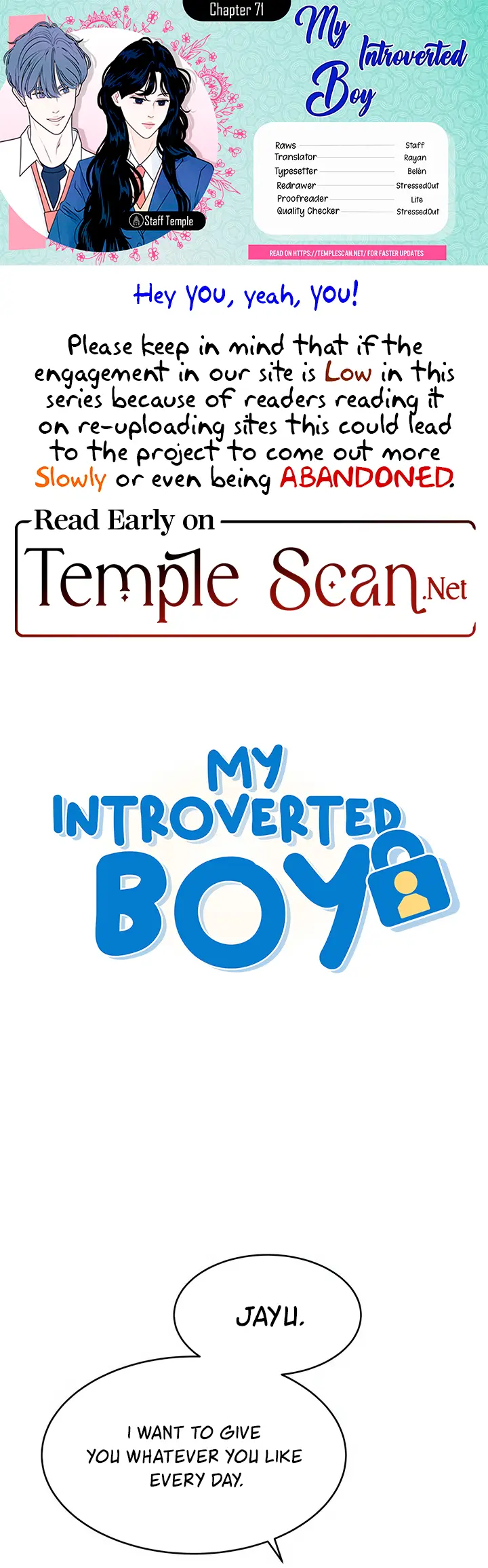 My Introverted Boy - Chapter 71