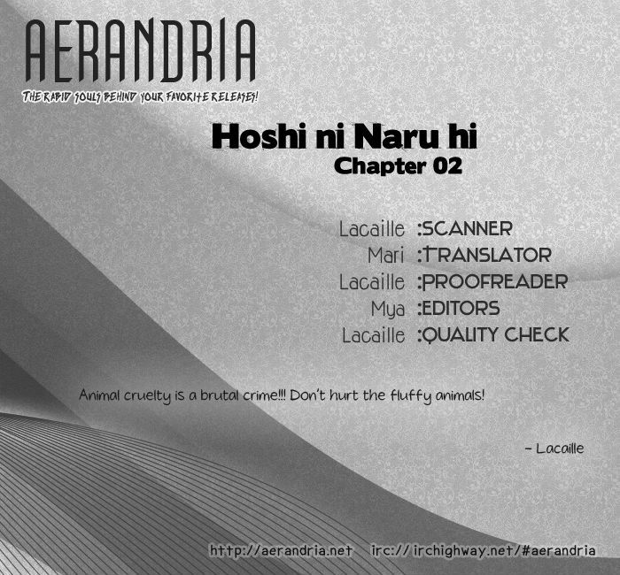 Hoshi Ni Naru Hi - Vol.1 Chapter 2 : The Day You Became A Star