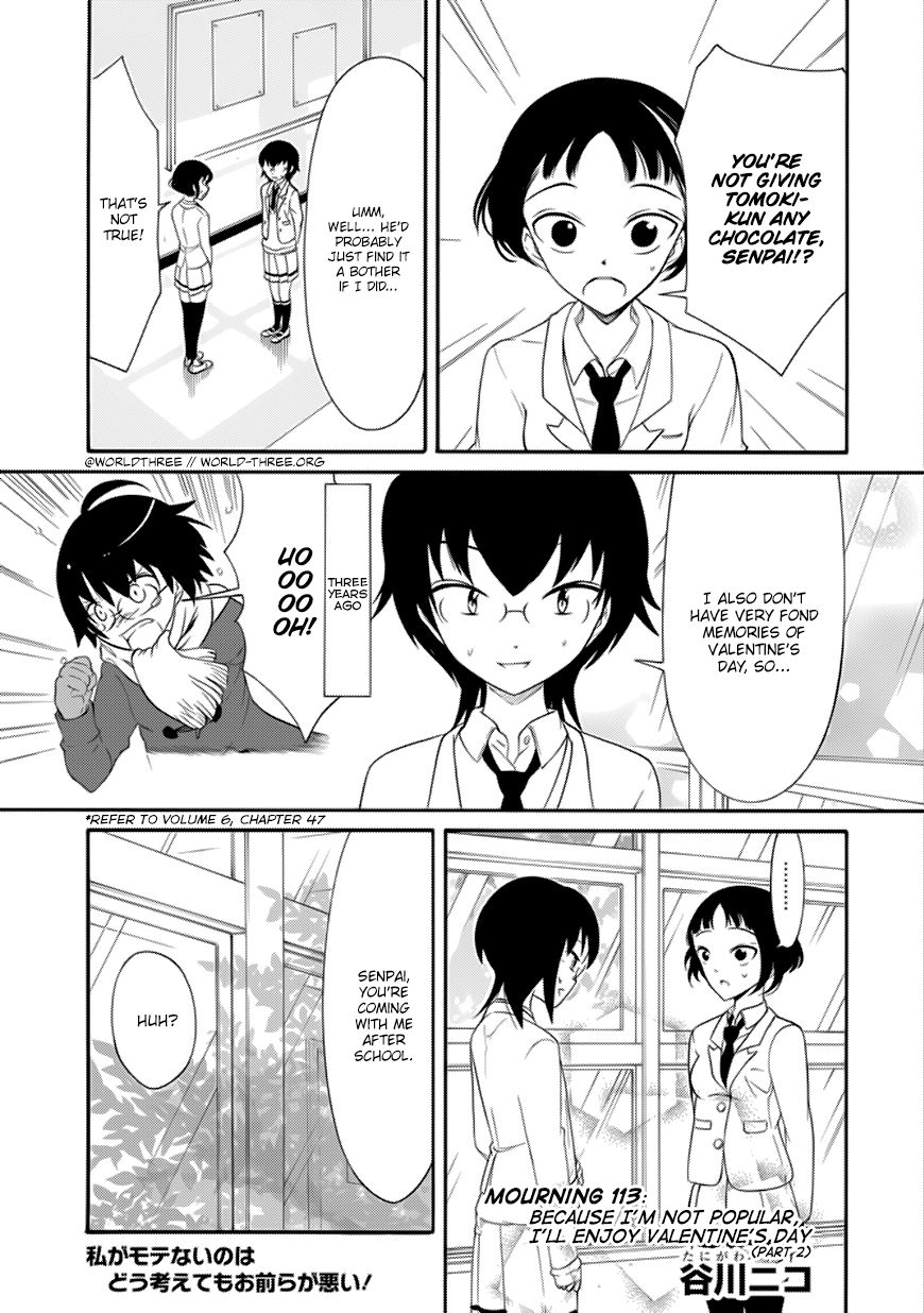 It's Not My Fault That I'm Not Popular! - Vol.12 Chapter 113: Because I'm Not Popular, I'll Enjoy Valentine's Day (Part 2)