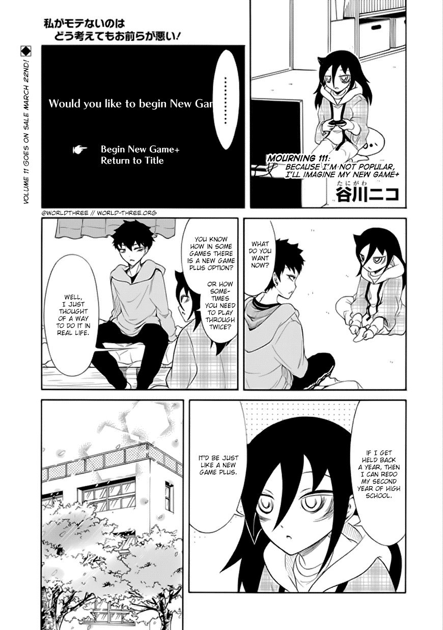 It's Not My Fault That I'm Not Popular! - Vol.12 Chapter 111: Because I'm Not Popular, I'll Imagine My New Game+