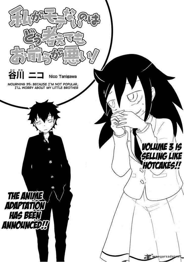 It's Not My Fault That I'm Not Popular! - Vol.4 Chapter 35: Because I'm Not Popular, I'll Worry About My Little Brother