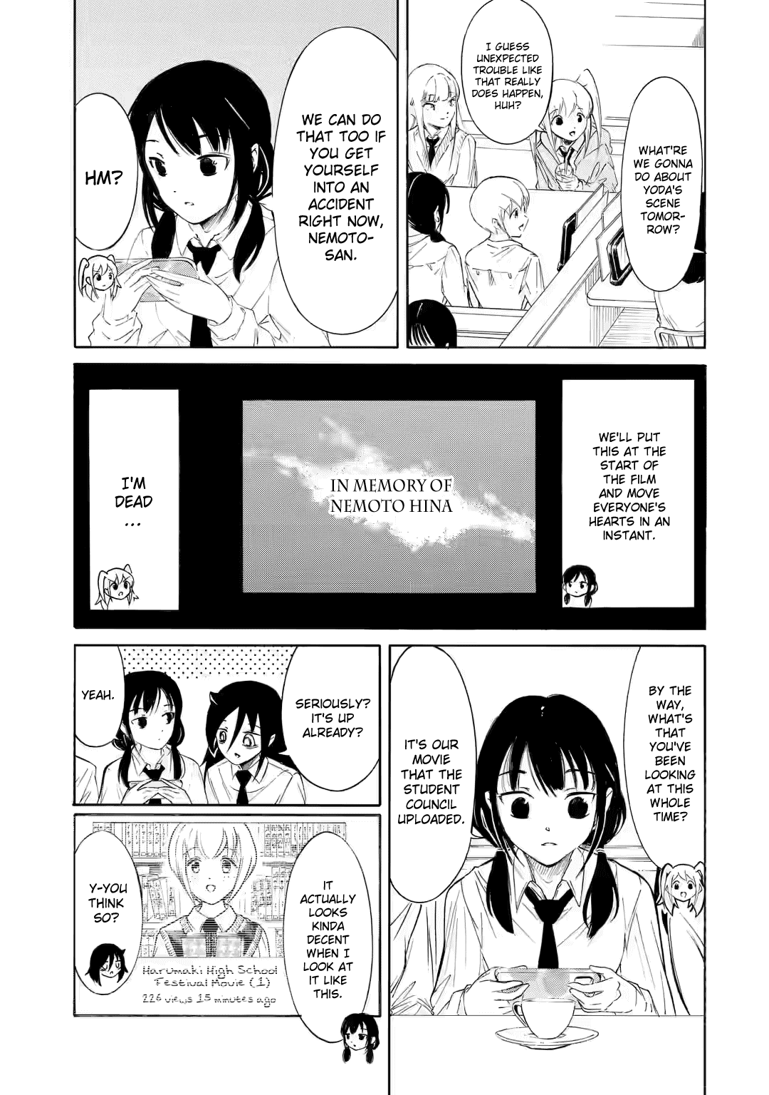 It's Not My Fault That I'm Not Popular! - Chapter 224.5: Watamote Ch224-3: Since I'm Not Popular, The First Day Of The School Festival Comes To An End (Part 3)