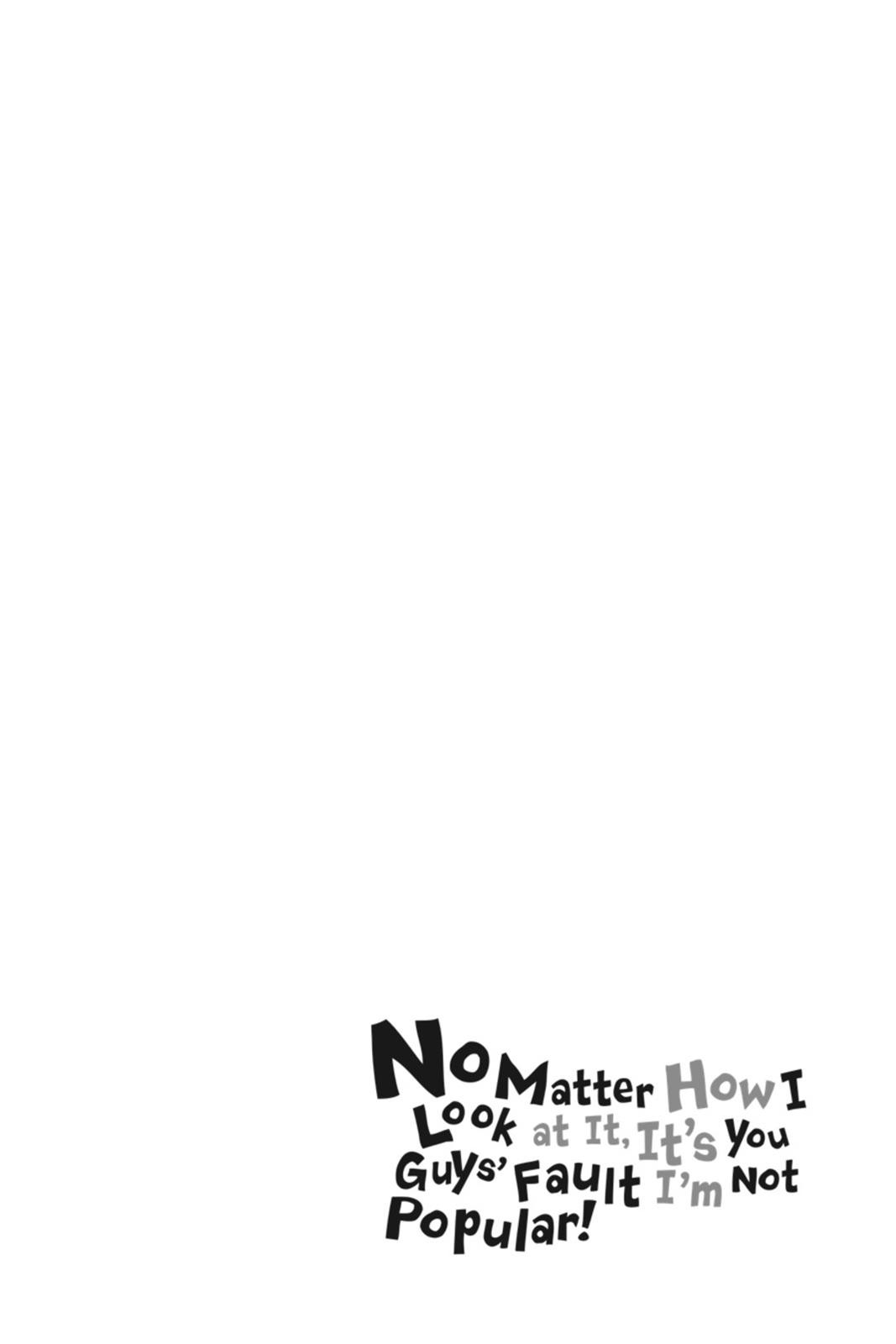 It's Not My Fault That I'm Not Popular! - Chapter 88.5