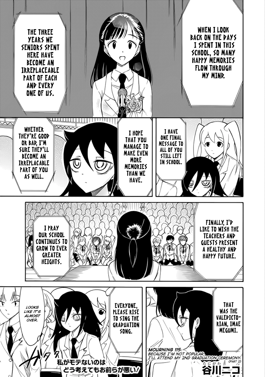 It's Not My Fault That I'm Not Popular! - Vol.12 Chapter 115.5: Because I'm Not Popular, I'll Attend My 2Nd Graduation Ceremony (Part 2)