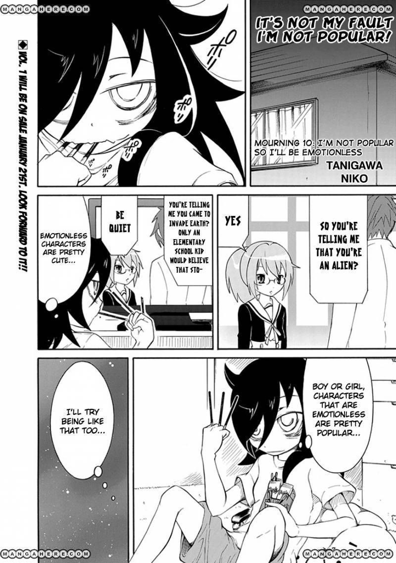 It's Not My Fault That I'm Not Popular! - Vol.2 Chapter 10: Because I'm Not Popular, I'll Be Emotionless