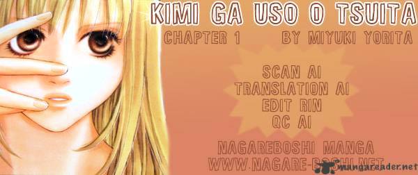 Kimi Ga Uso O Tsuita - Chapter 1