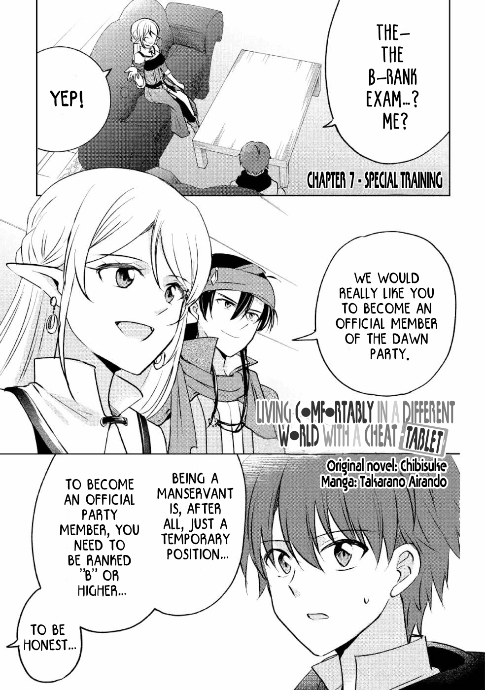 Cheat Na Tablet Wo Motte Kaiteki Isekai Seikatsu - Vol.1 Chapter 7: Special Training