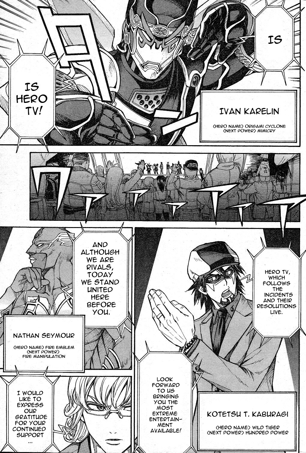 Tiger & Bunny - Chapter 1: Better A Live Coward Than A Dead Hero...?