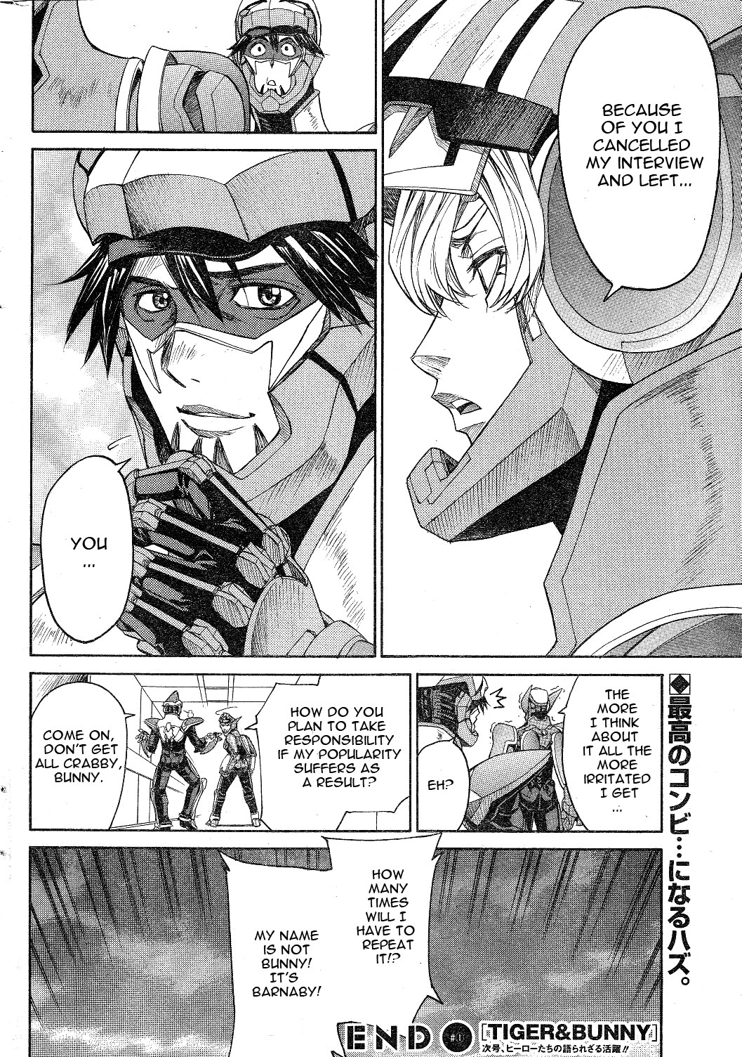 Tiger & Bunny - Chapter 1: Better A Live Coward Than A Dead Hero...?