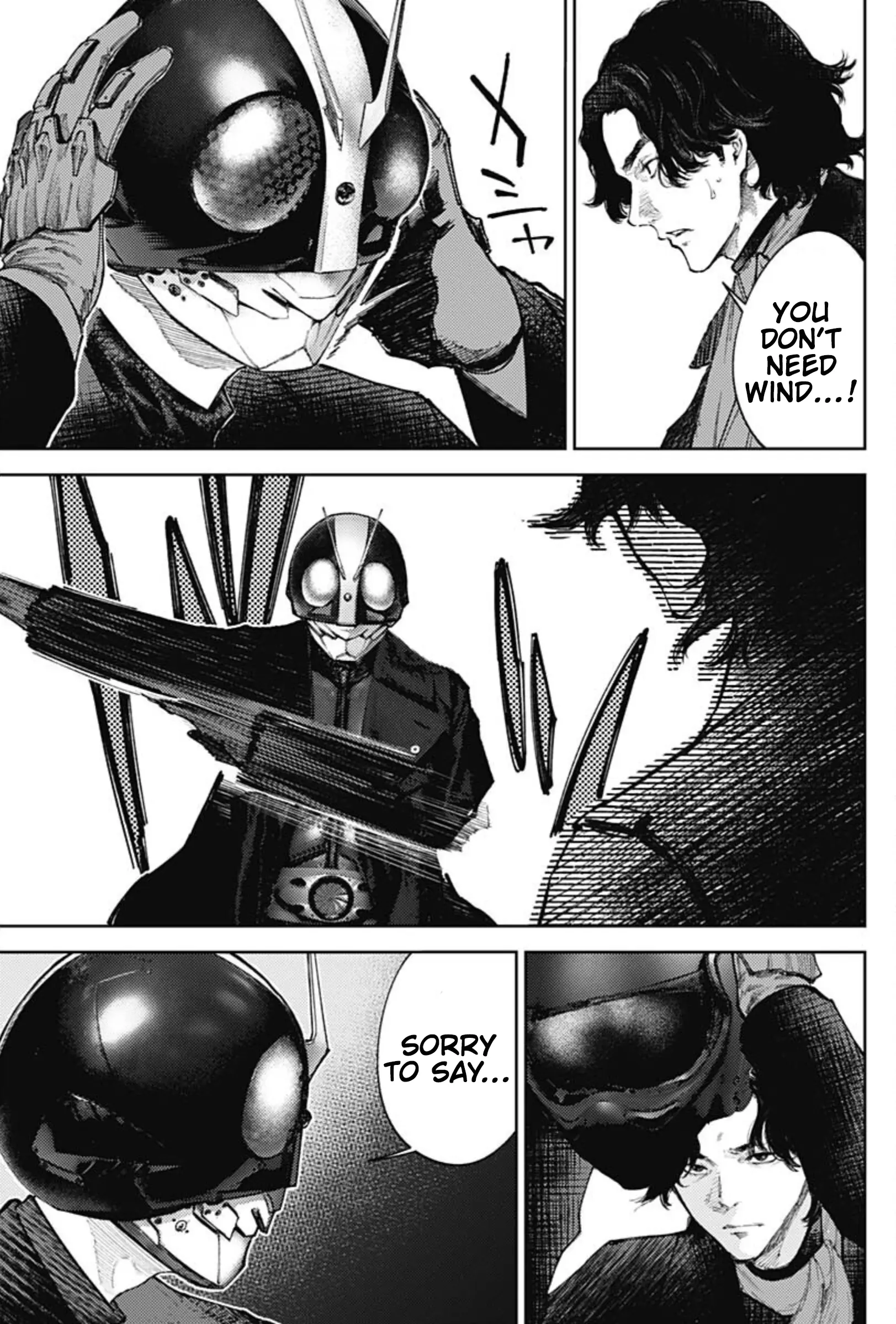 There Is No True Peace In This World -Shin Kamen Rider Shocker Side- - Vol.9 Chapter 77: Give Me All You Have, Hongou