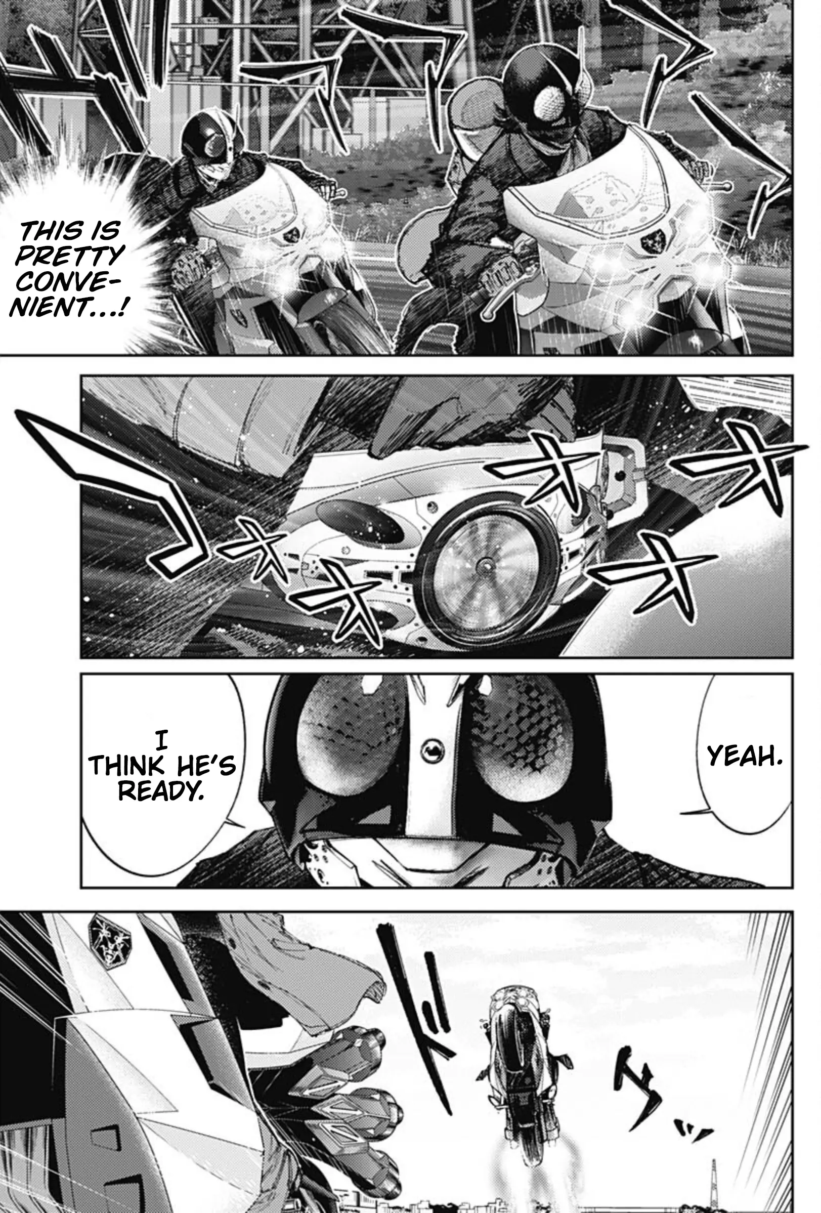 There Is No True Peace In This World -Shin Kamen Rider Shocker Side- - Vol.9 Chapter 77: Give Me All You Have, Hongou