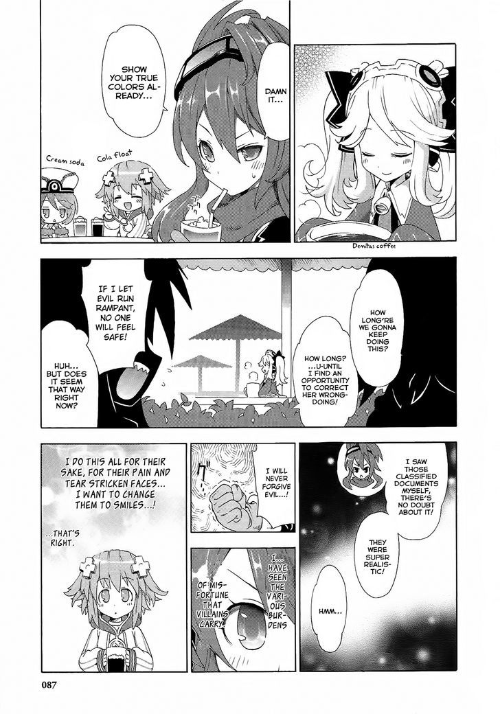 Choujigen Game Neptune - Megami Tsuushin - Vol.1 Chapter 5 : I Will Never Allow Evil In Gamindustri! Superhero Nippon Ichi!