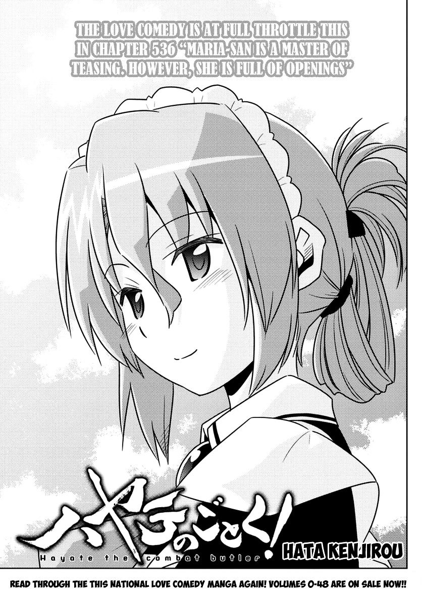 Hayate No Gotoku! - Chapter 536 : Maria-San Is A Master Of Teasing. However, She Is Full Of Openings