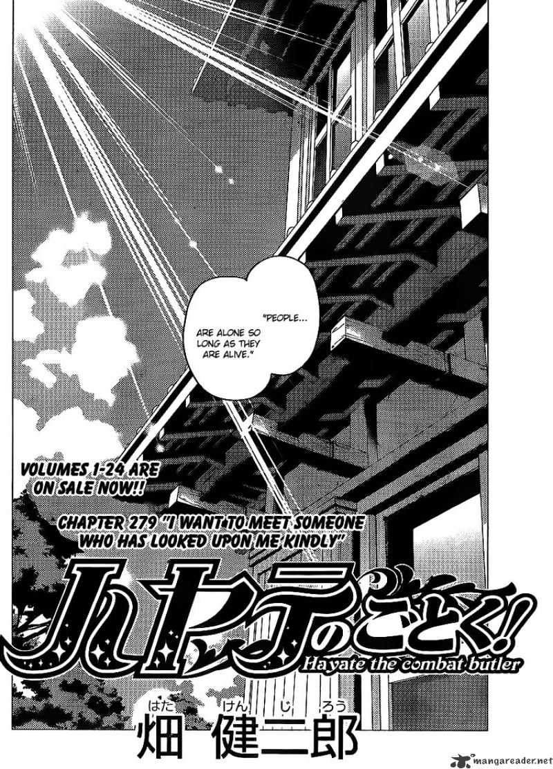 Hayate No Gotoku! - Chapter 279 : I Want To Meet Someone Who Has Looked Upon Me Kindly