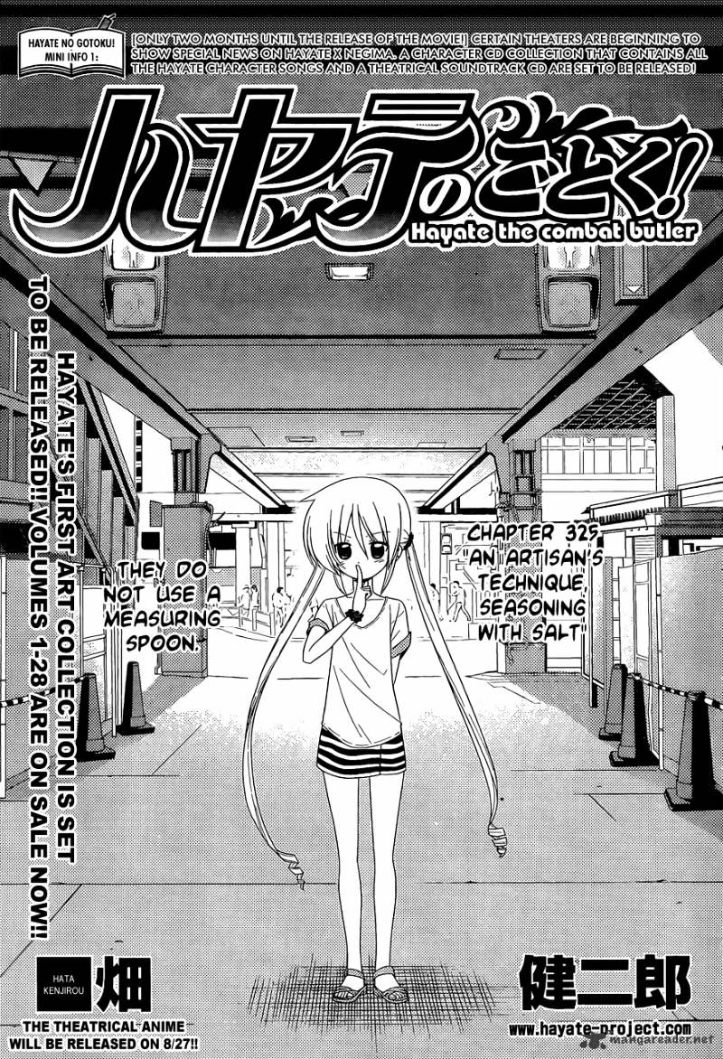 Hayate No Gotoku! - Chapter 325 : Atn Artisan Technique Seasoning With Salt