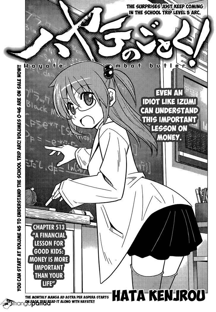 Hayate No Gotoku! - Chapter 513 : A Financial Lesson For Good Kids Money Is More Important Than Yo