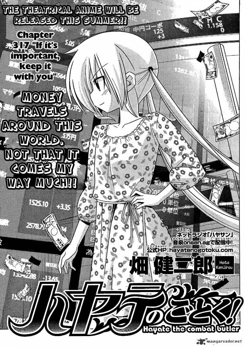 Hayate No Gotoku! - Chapter 317 : If It Is Important, Keep It With You