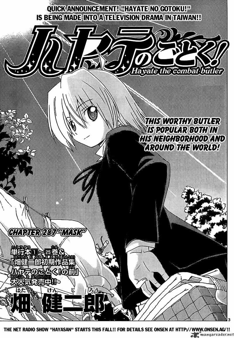 Hayate No Gotoku! - Chapter 287 : Mask