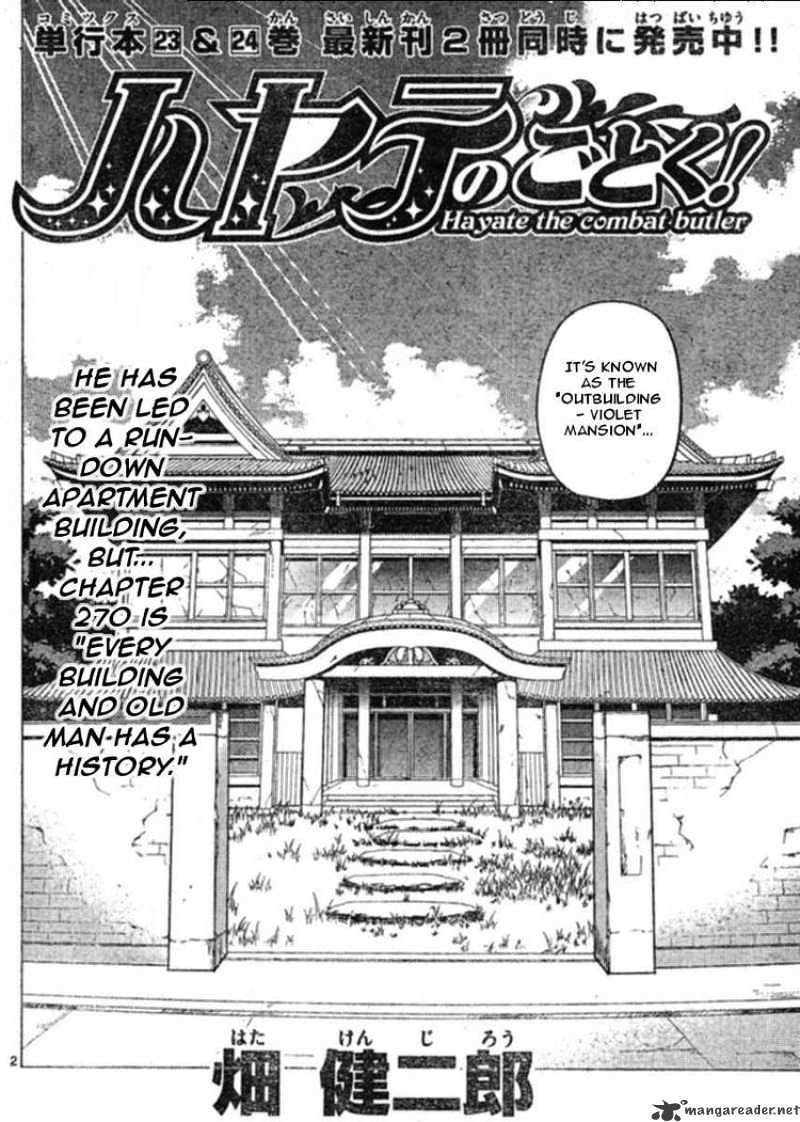 Hayate No Gotoku! - Chapter 270 : Every Building And Old Man Has A History