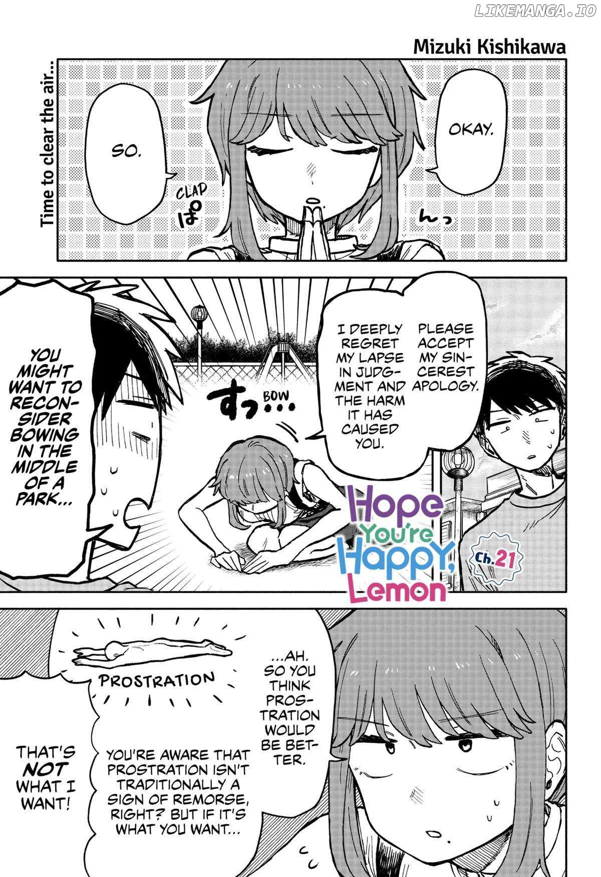 Hope You're Happy, Lemon - Chapter 21